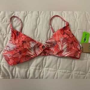 VOLCOM SEE U SOON V NECK BIKINI TOP - PISTOL PUNCH
